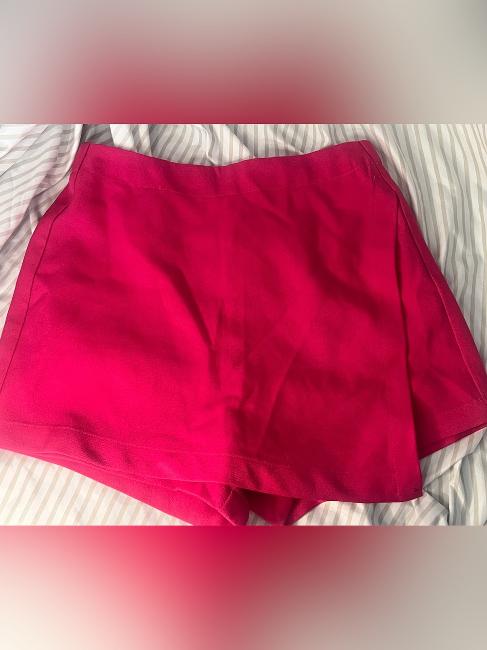 Bright Fuchsia Skirt with short
